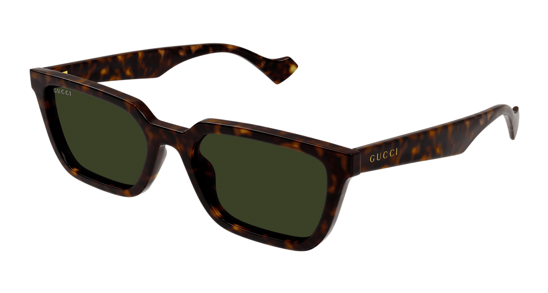 Óculos de sol gucci gg1539s 002 havana rectangular masculino tamanho 55mm - Vista principal