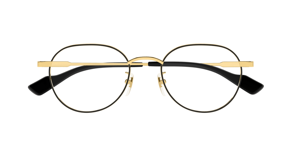 Occhiali da vista gucci gg1747oa 001 dorado round/oval/panthos masculino taglia 51mm - Vista dettagliata