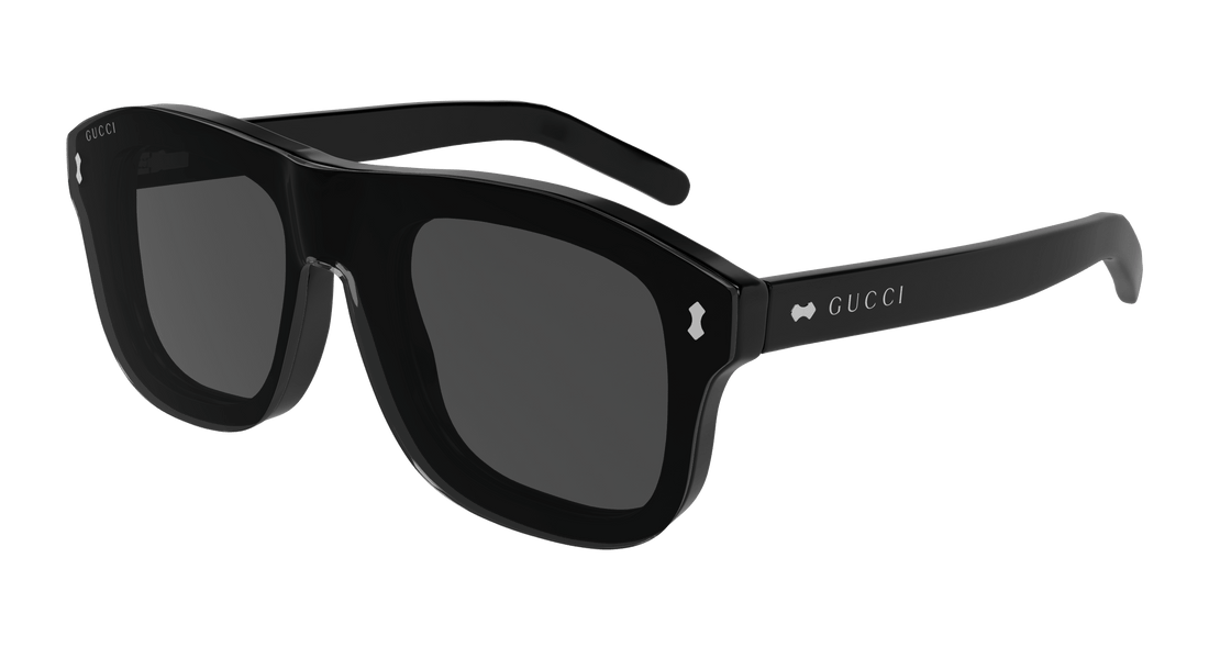 Óculos de sol gucci gg1712s 001 negro pilot/navigator masculino tamanho 52mm - Vista de detalhe