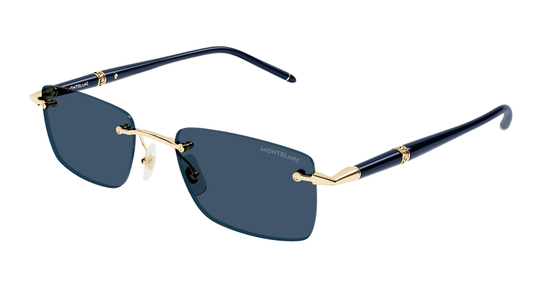Óculos de sol montblanc mb0344s 003 rectangular masculino tamanho 54mm - Vista principal