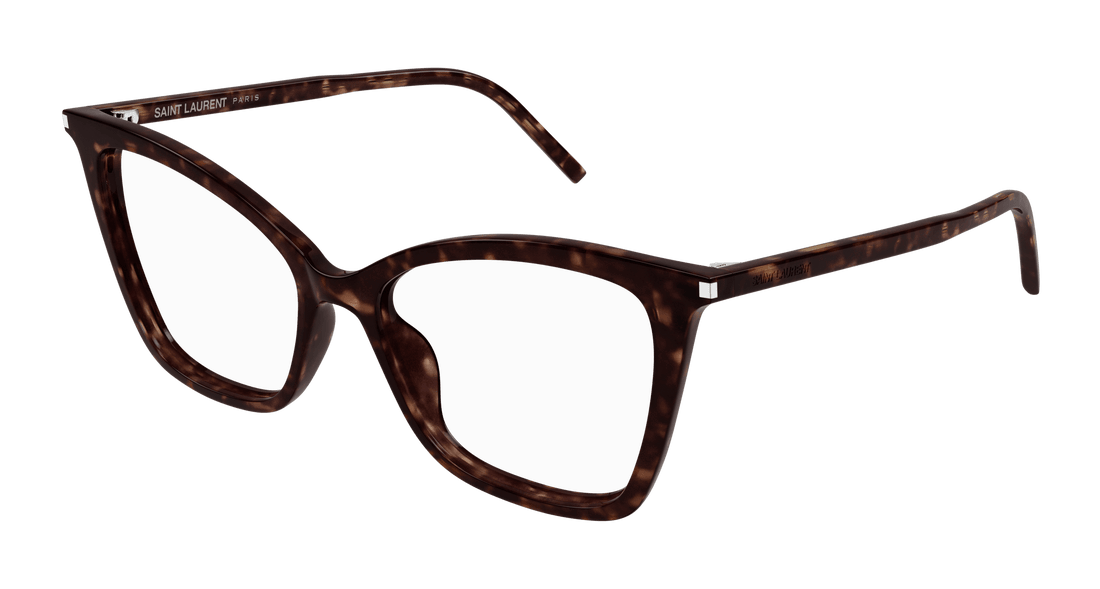 Brillen saint laurent sl 386 016 havana cat eye femenino größe 55mm - Hauptansicht