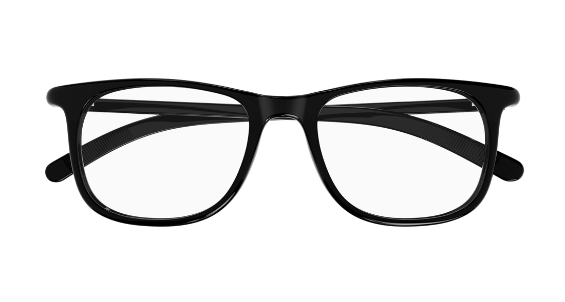 Occhiali da vista montblanc mb0351o 001 negro rectangular / squared masculino taglia 52mm - Vista dettagliata