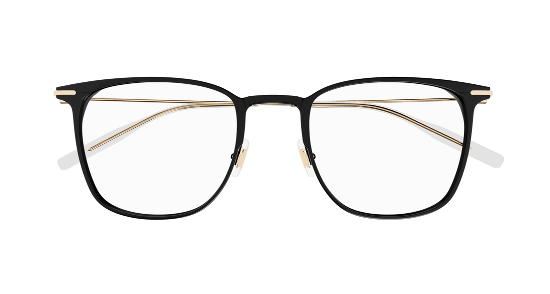 Occhiali da vista montblanc mb0356o 006 negro rectangular / squared masculino taglia 53mm - Vista dettagliata