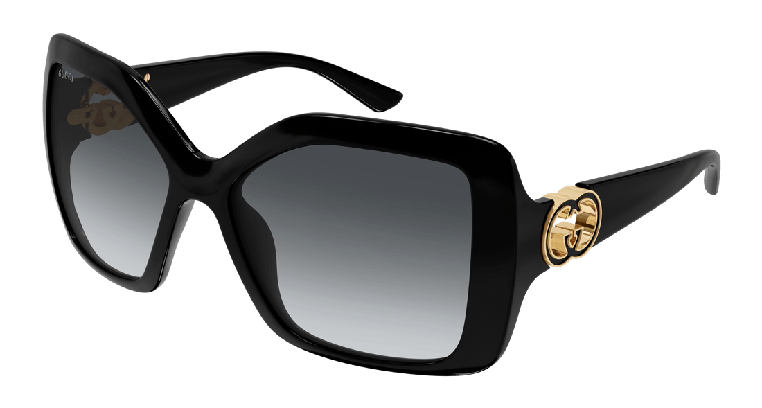 Sunglasses gucci gg2015s 001 negro rectangular / squared femenino size 59mm - Main view