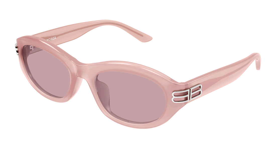 Lunettes de soleil balenciaga bb0434sk 003 rosa round/oval/panthos femenino taille 55mm - Vue principale