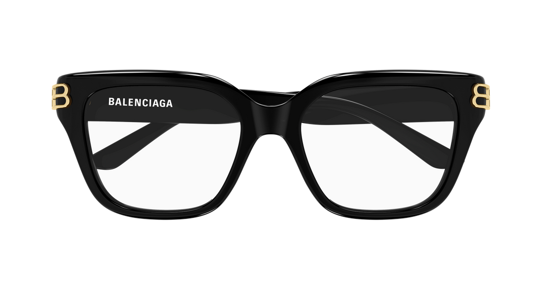 Prescription glasses balenciaga bb0437o 006 negro rectangular / squared femenino size 54mm - Detailed view