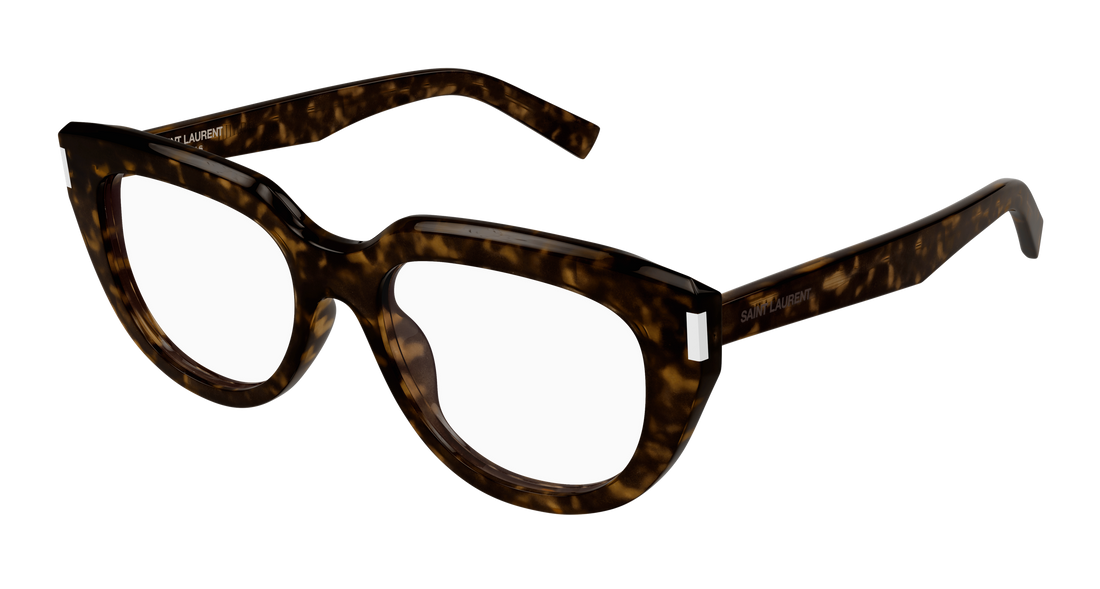 Brillen saint laurent sl 828 002 havana cat eye femenino größe 54mm - Hauptansicht