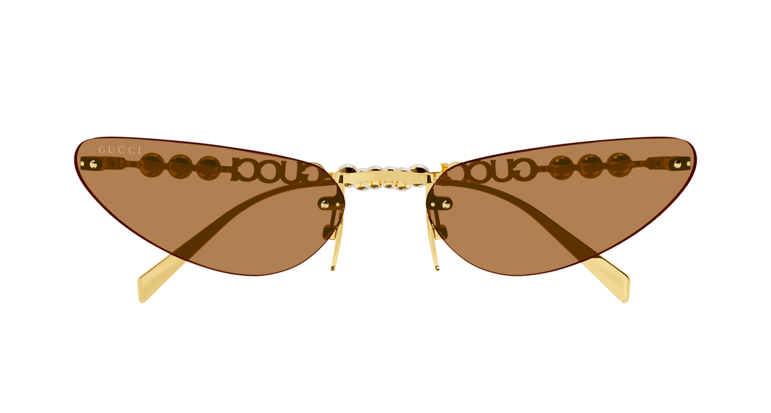 Occhiali da sole gucci gg1920s 003 dorado cat eye femenino taglia 63mm - Vista dettagliata