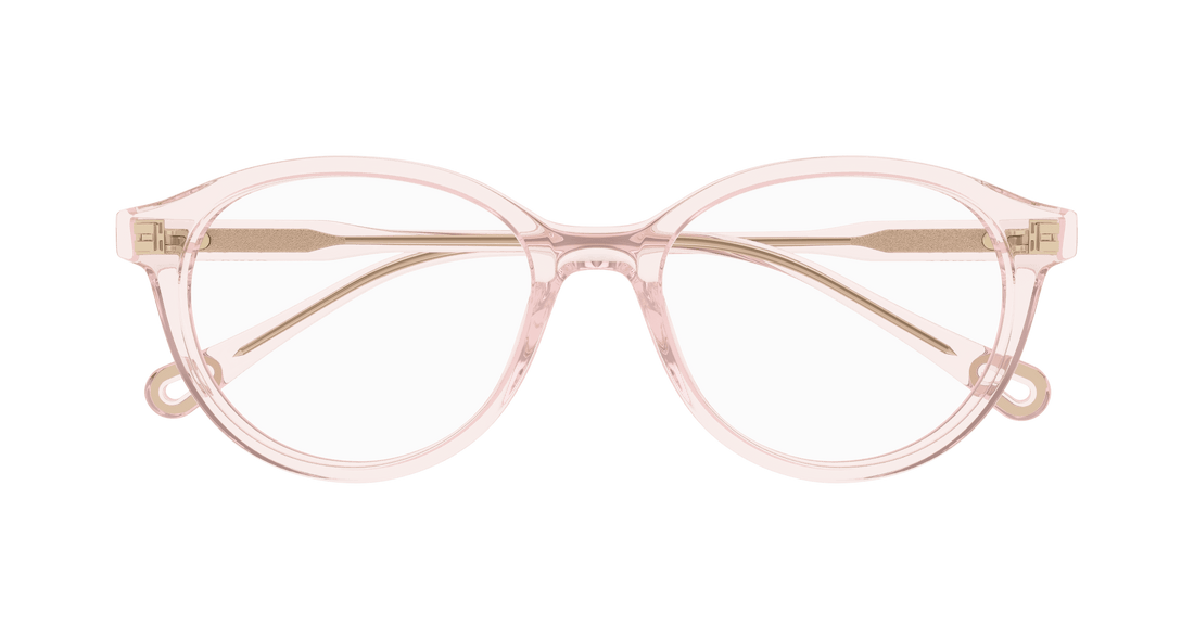 Prescription glasses chloé ch0316oa 004 rosa round femenino size 52mm - Detailed view