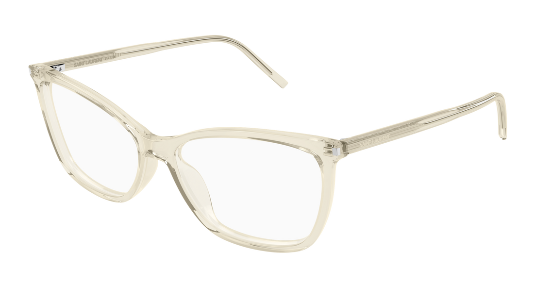Brillen saint laurent sl 834 004 amarillo cat eye femenino größe 53mm - Hauptansicht