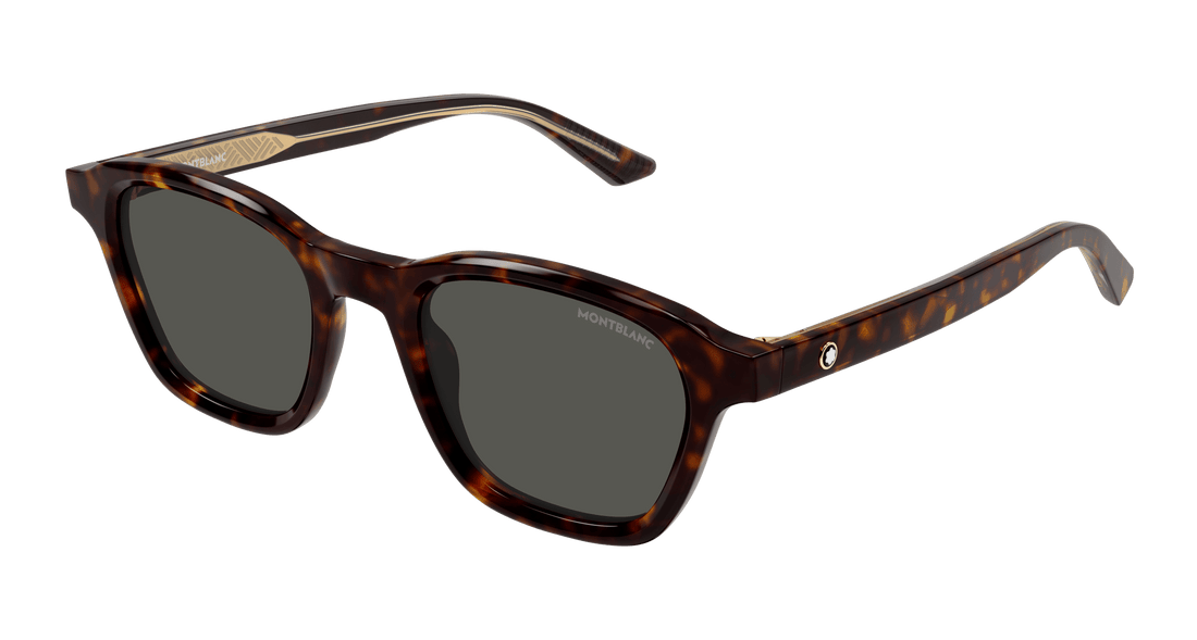 Gafas de sol montblanc mb0384s 002 havana round masculino talla 50mm - Vista principal