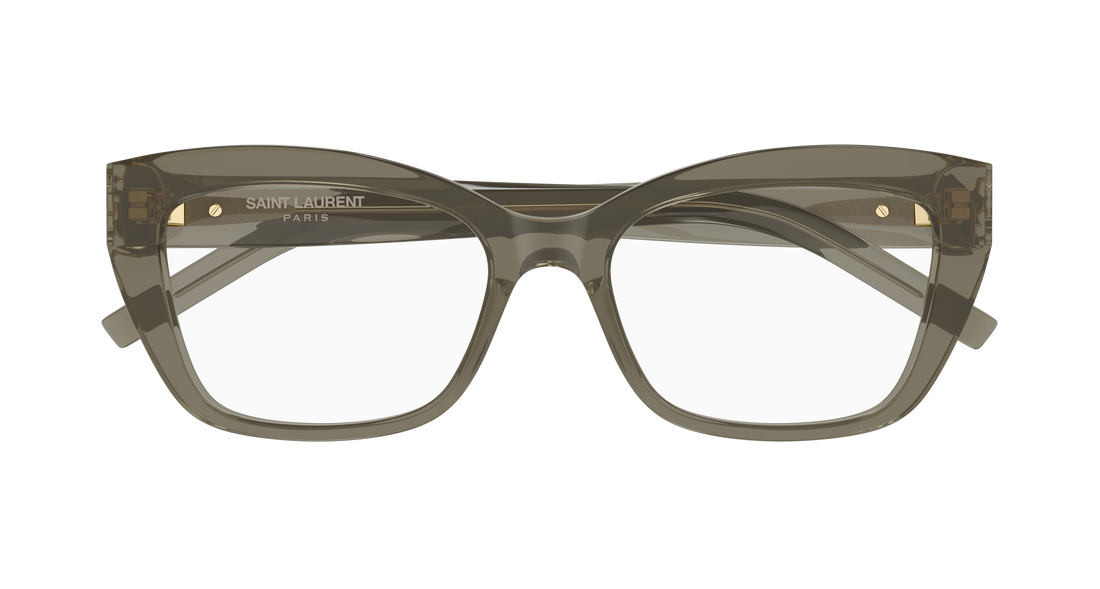 Brillen saint laurent sl m117 008 marron cat eye femenino größe 53mm - Detailansicht
