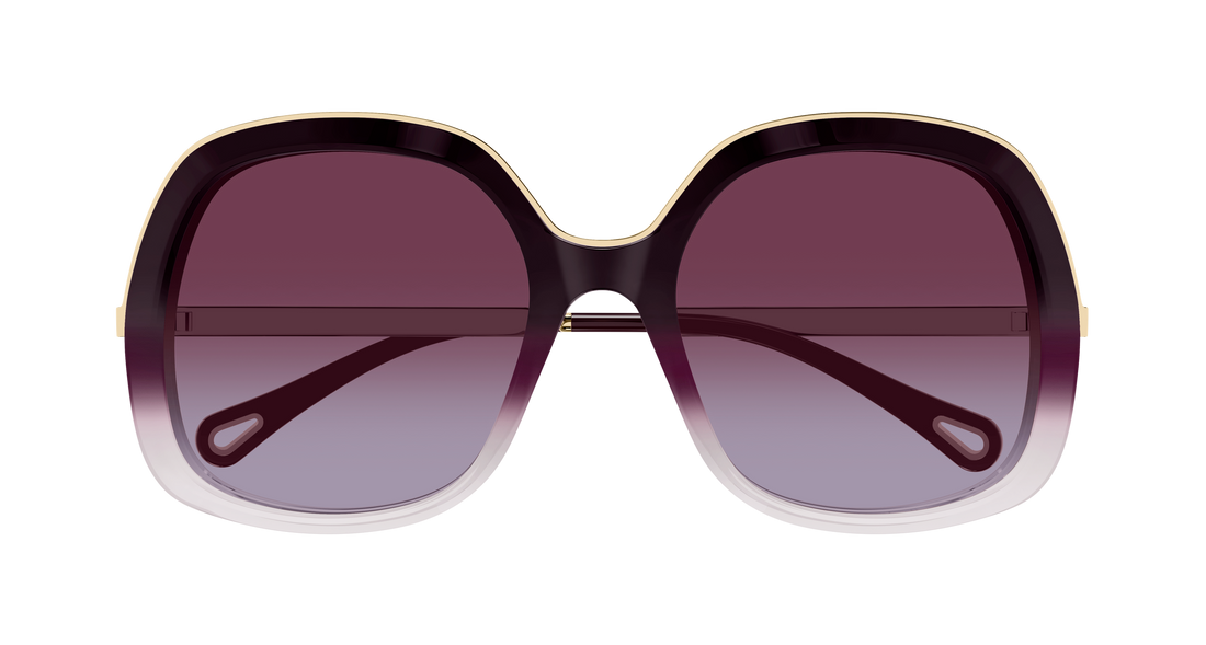 Gafas de sol chloé ch0327s 007 burdeos rectangular / squared femenino talla 56mm - Vista de detalle