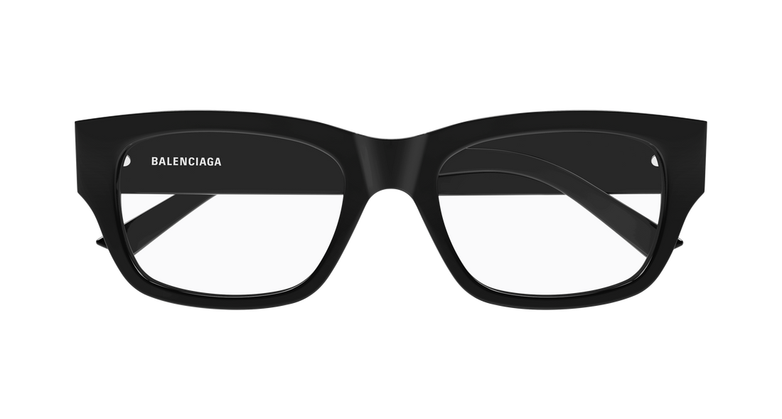 Prescription glasses balenciaga bb0450o 001 negro rectangular / squared masculino size 54mm - Detailed view