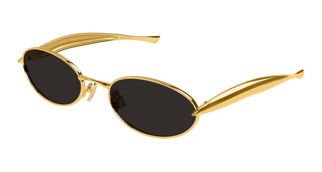 Gafas de sol bottega veneta bv1386s 001 dorado round unisex talla 57mm - Vista principal