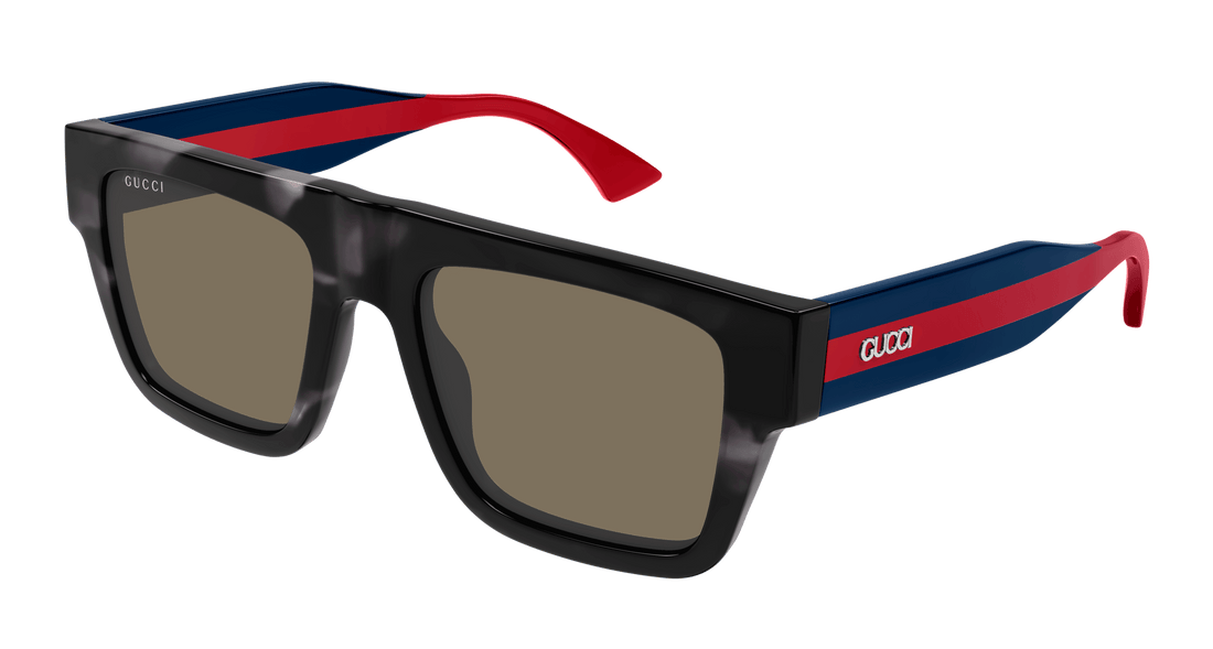 Lunettes de soleil gucci gg1868s 004 havana square masculino taille 53mm - Vue principale