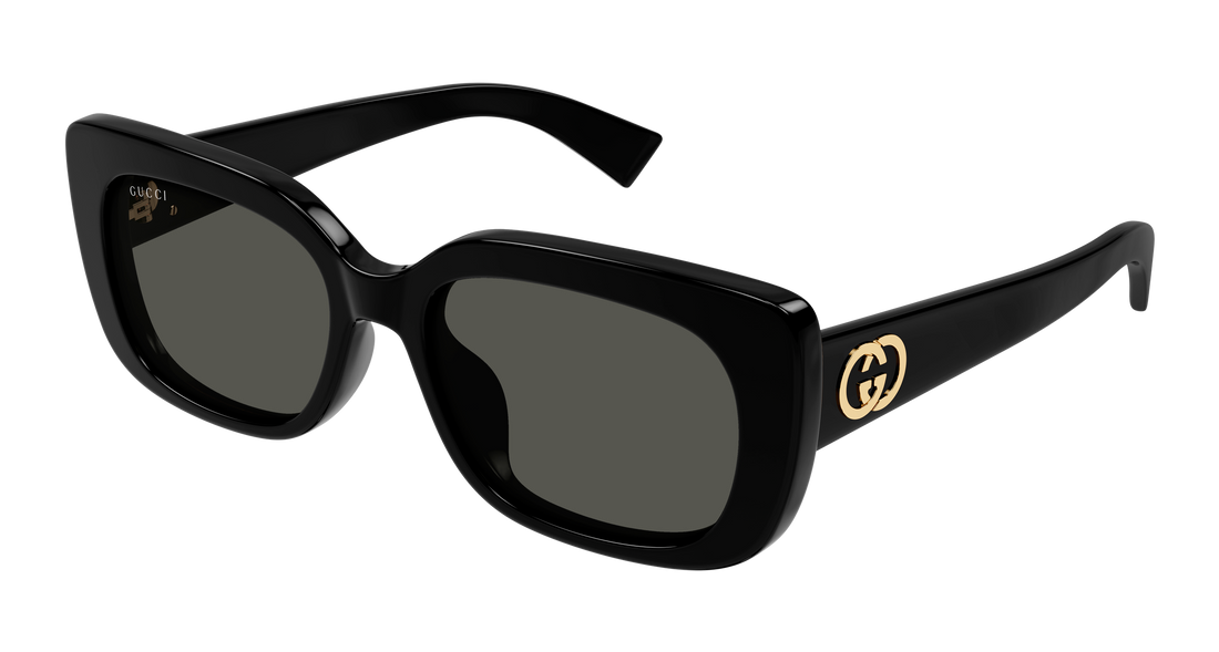 Óculos de sol gucci gg1979sk 001 negro rectangular / squared femenino tamanho 55mm - Vista principal
