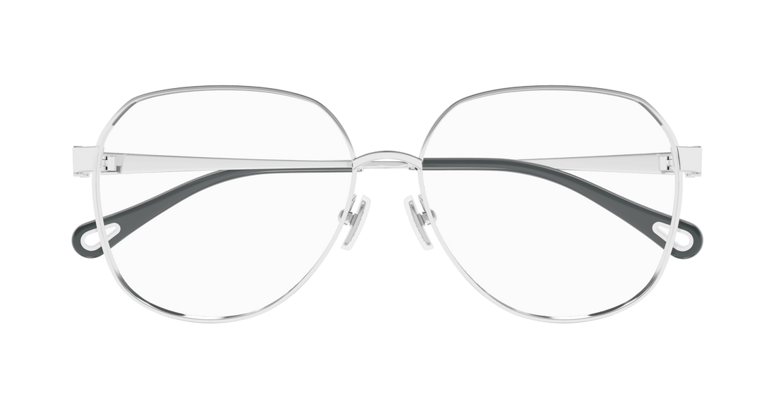 Prescription glasses chloé ch0307o 002 plateado round femenino size 58mm - Detailed view