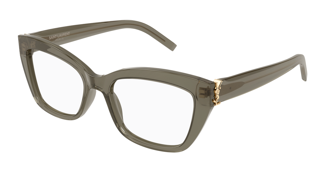 Brillen saint laurent sl m117 008 marron cat eye femenino größe 53mm - Hauptansicht