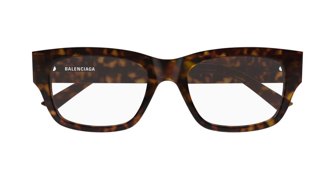 Prescription glasses balenciaga bb0450o 002 havana rectangular / squared masculino size 54mm - Detailed view