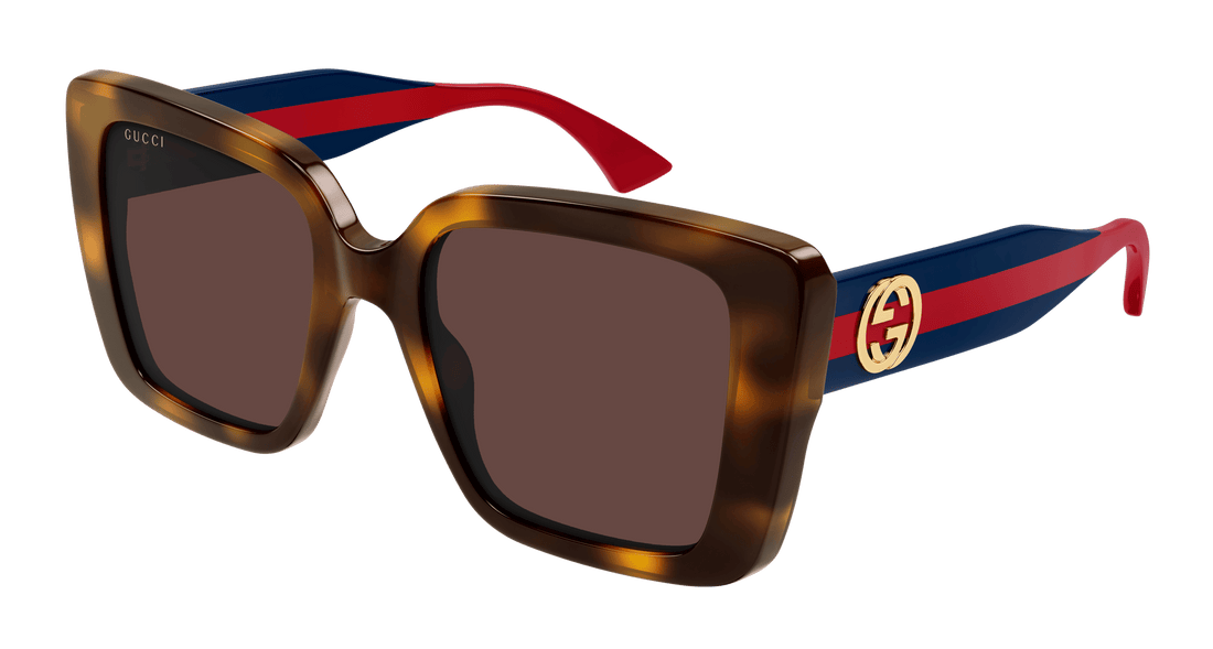 Lunettes de soleil gucci gg1861s 002 havana square femenino taille 53mm - Vue principale