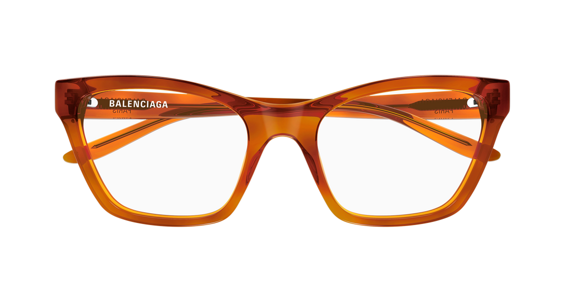 Lunettes de vue balenciaga bb0440o 003 havana cat eye femenino taille 56mm - Vue détaillée