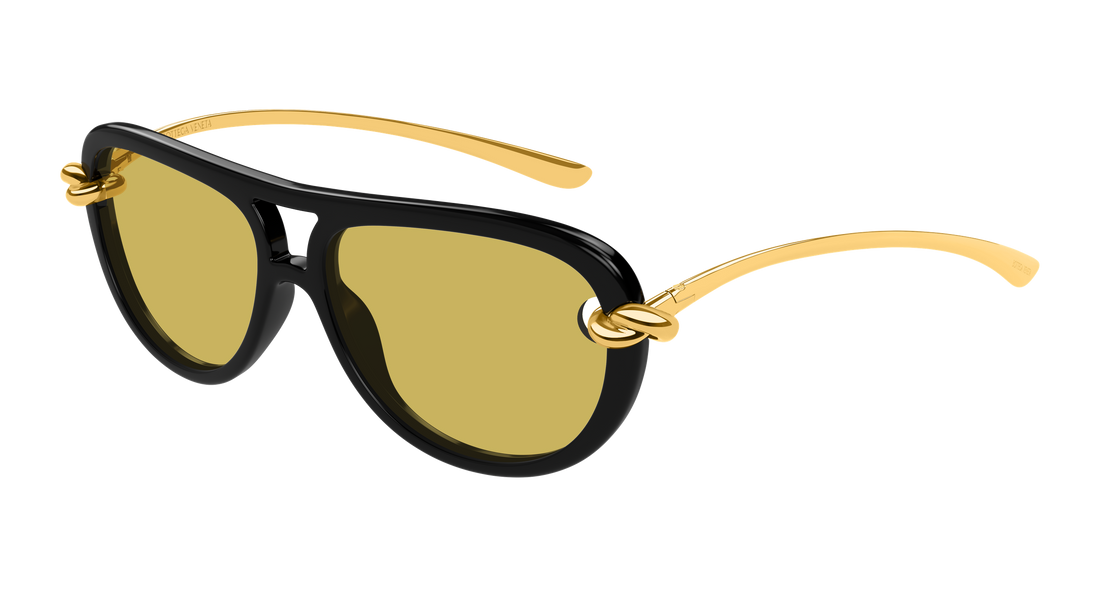 Sunglasses bottega veneta bv1418s 001 negro pilot/navigator femenino size 58mm - Main view