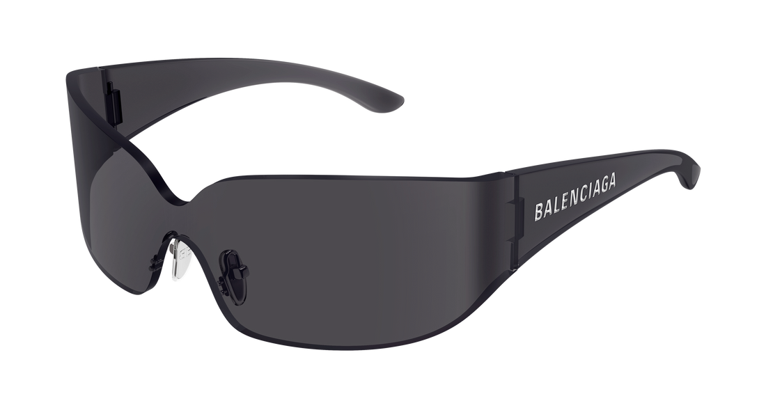 Sunglasses balenciaga bb0421s 001 gris mask unisex size 99mm - Main view