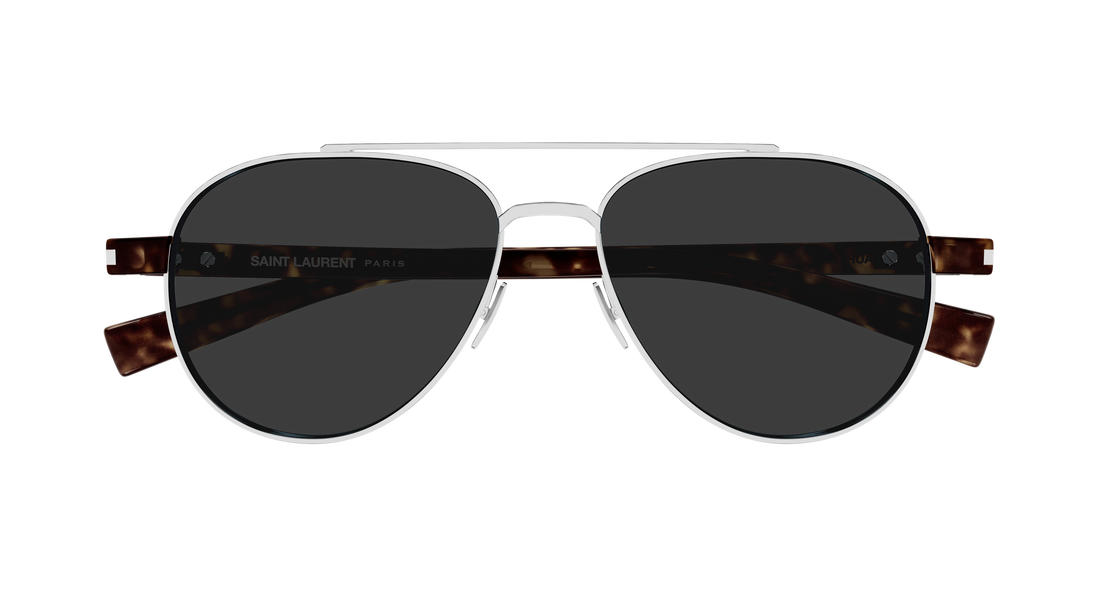 Gafas de sol saint laurent sl 843 002 plateado round/oval/panthos masculino talla 54mm - Vista de detalle