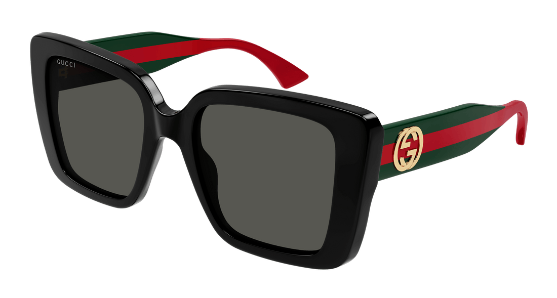 Óculos de sol gucci gg1861s 001 negro square femenino tamanho 53mm - Vista principal