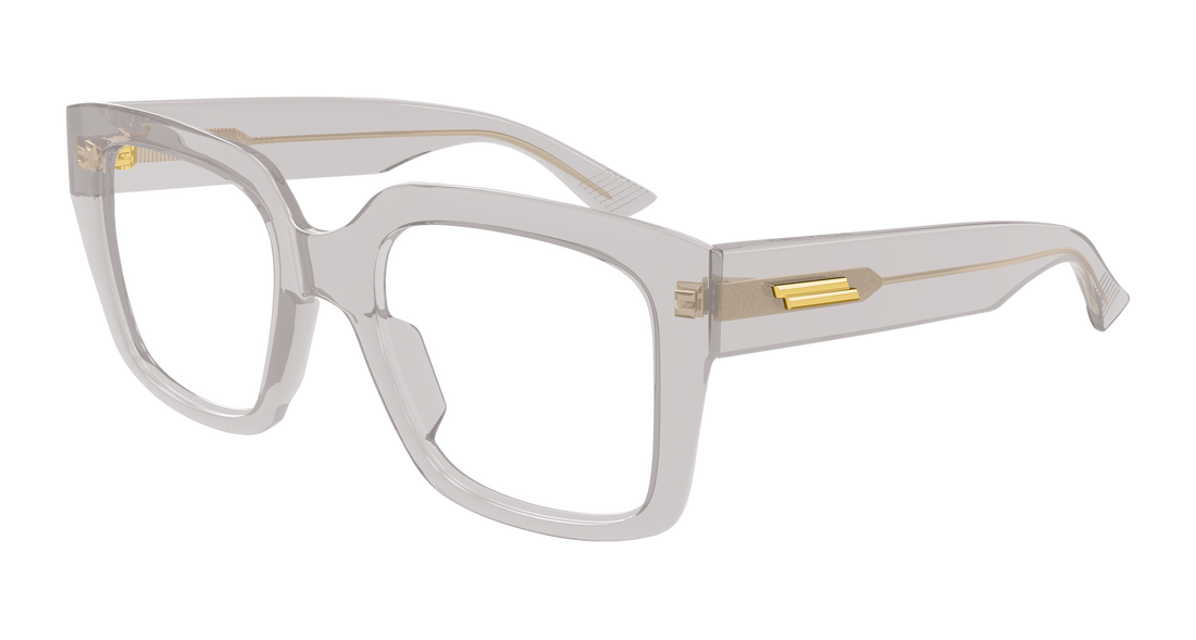 Óculos graduados bottega veneta bv1409o 004 gris rectangular / squared femenino tamanho 51mm - Vista principal