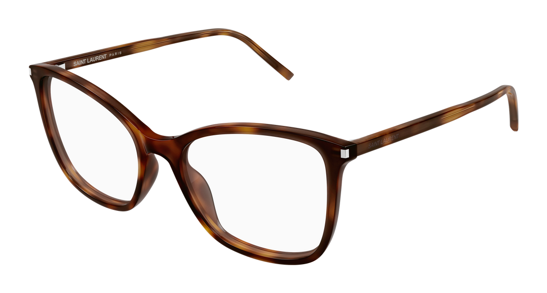 Brillen saint laurent sl 835 003 havana cat eye femenino größe 55mm - Hauptansicht