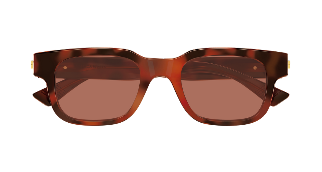 Óculos de sol bottega veneta bv1411s 002 havana rectangular / squared masculino tamanho 49mm - Vista de detalhe