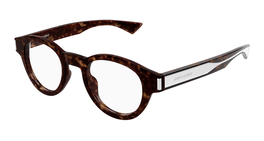 Brillen saint laurent sl 792 002 havana round unisex größe 46mm - Hauptansicht
