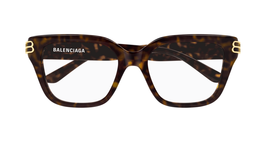 Prescription glasses balenciaga bb0437o 007 havana rectangular / squared femenino size 54mm - Detailed view
