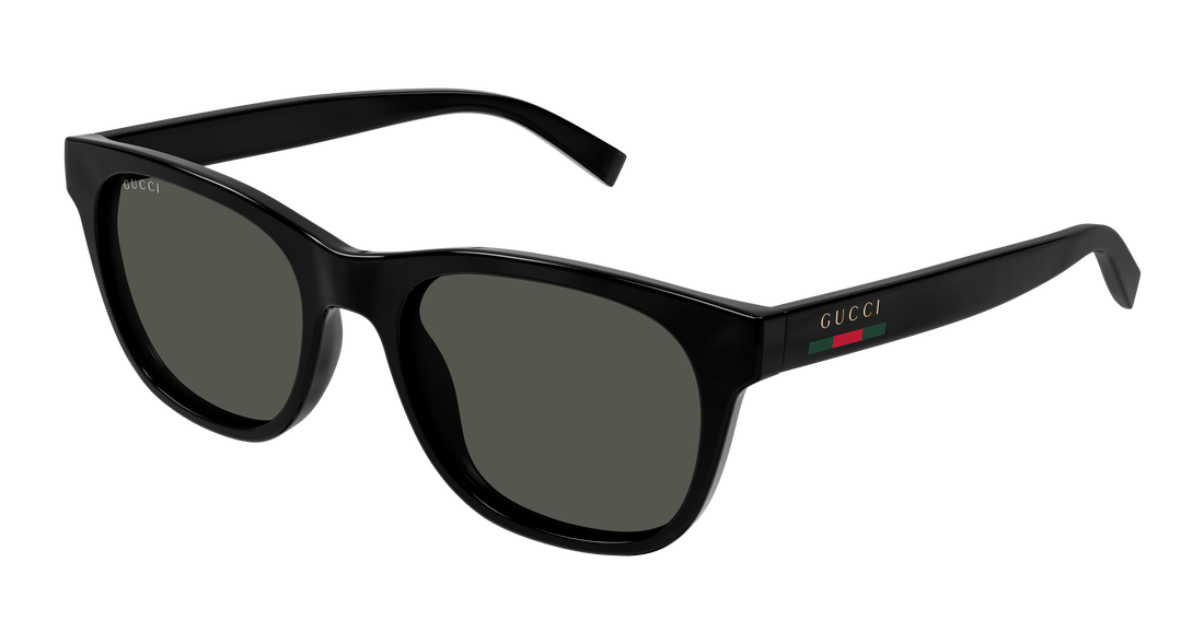 Óculos de sol gucci gg1985s 001 negro round/oval/panthos masculino tamanho 54mm - Vista principal