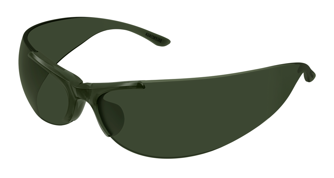 Sunglasses balenciaga bb0454s 003 verde geometric unisex size 99mm - Main view