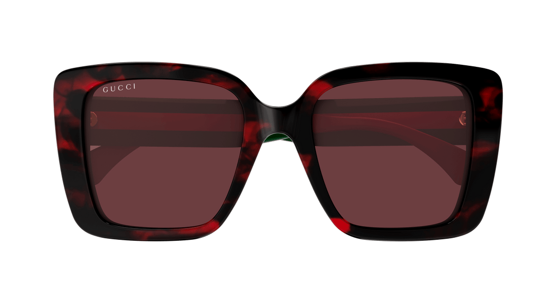 Occhiali da sole gucci gg1861s 003 havana square femenino taglia 53mm - Vista dettagliata