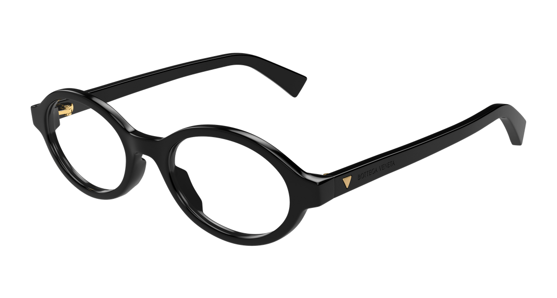 Óculos graduados bottega veneta bv1367o 001 negro round femenino tamanho 50mm - Vista principal