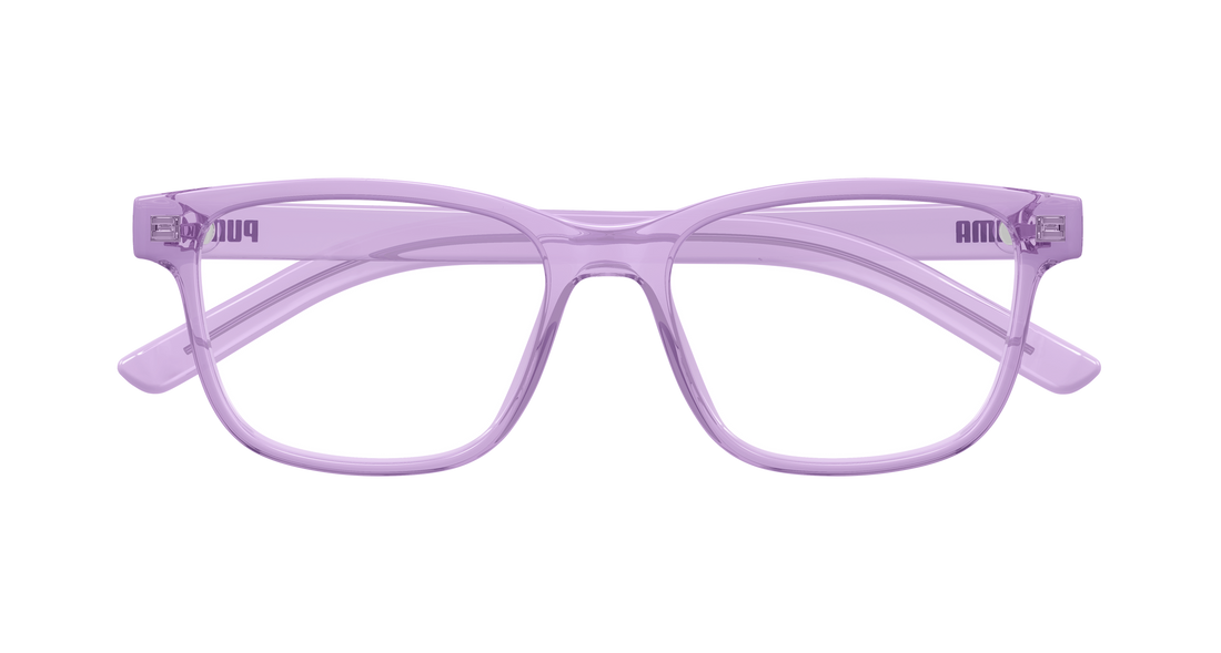 Occhiali da vista puma pj0085o 005 violeta rectangular / squared infantil taglia 48mm - Vista dettagliata