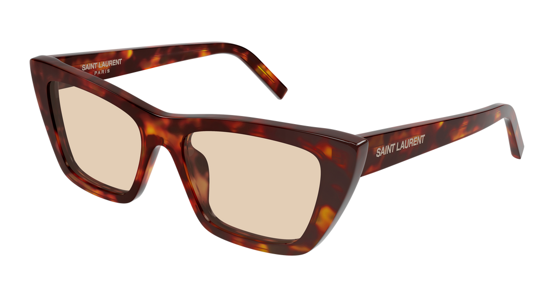 Óculos de sol saint laurent sl 276 mica 064 havana cat eye femenino tamanho 55mm - Vista principal