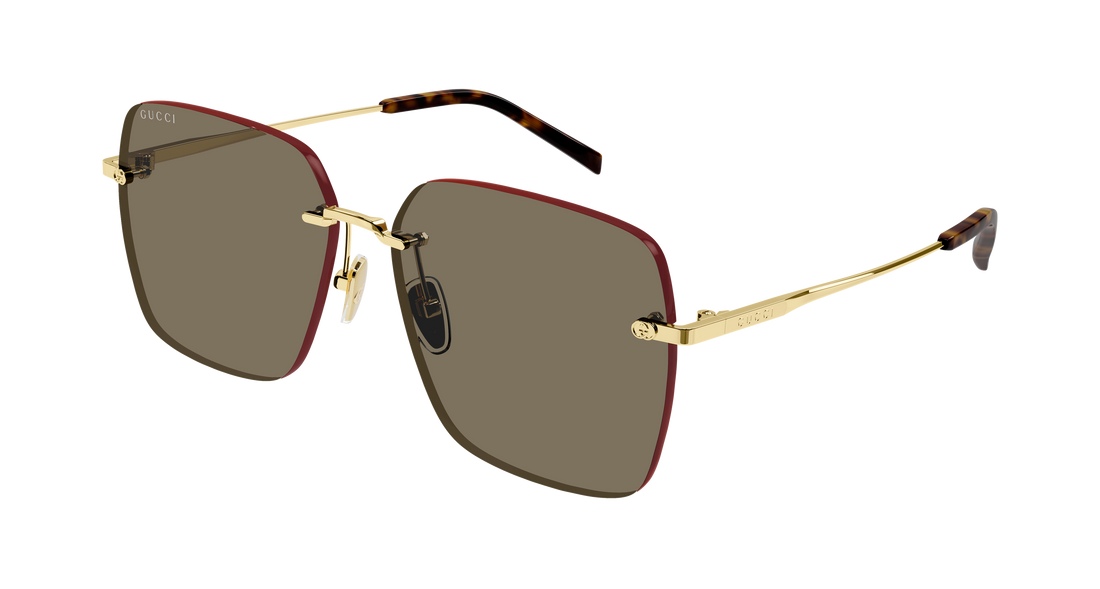 Gafas de sol gucci gg1955sa 002 dorado rectangular / squared femenino talla 60mm - Vista principal