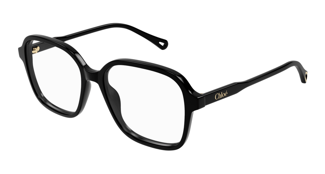 Prescription glasses chloé ch0317oa 001 negro square femenino size 54mm - Main view