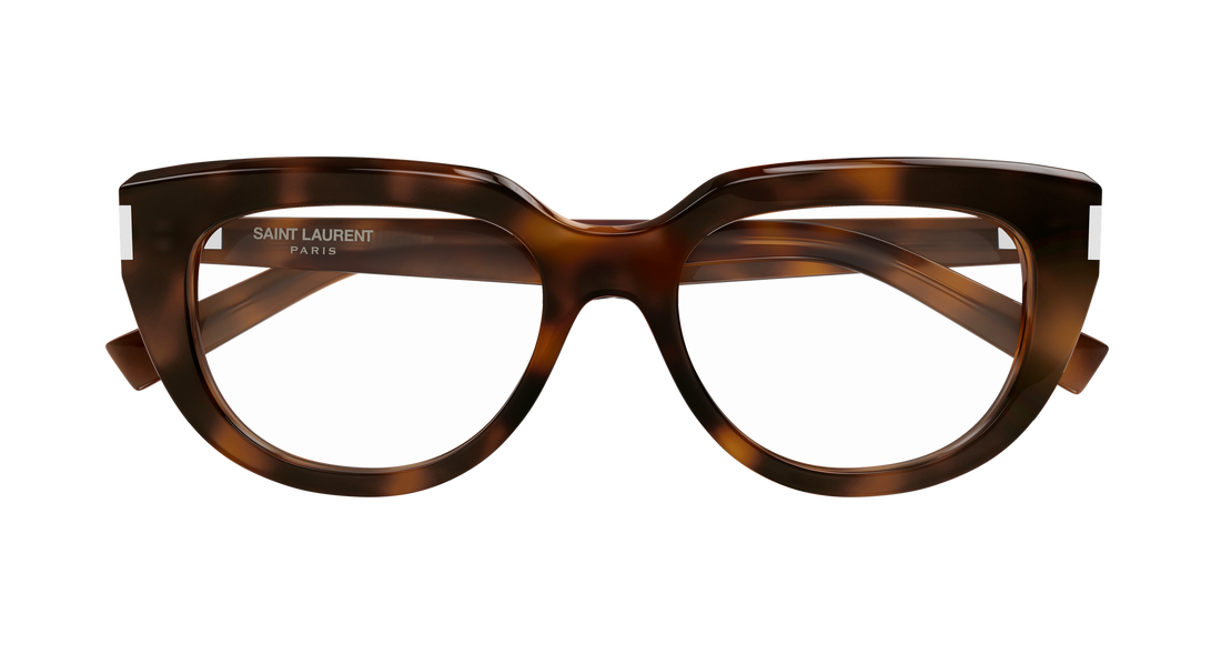 Brillen saint laurent sl 828 003 havana cat eye femenino größe 54mm - Detailansicht