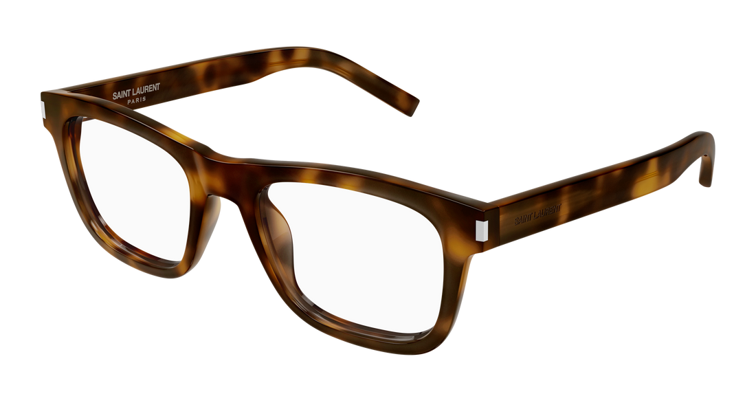 Lunettes de vue saint laurent sl 819 opt 003 havana rectangular / squared unisex taille 52mm - Vue principale