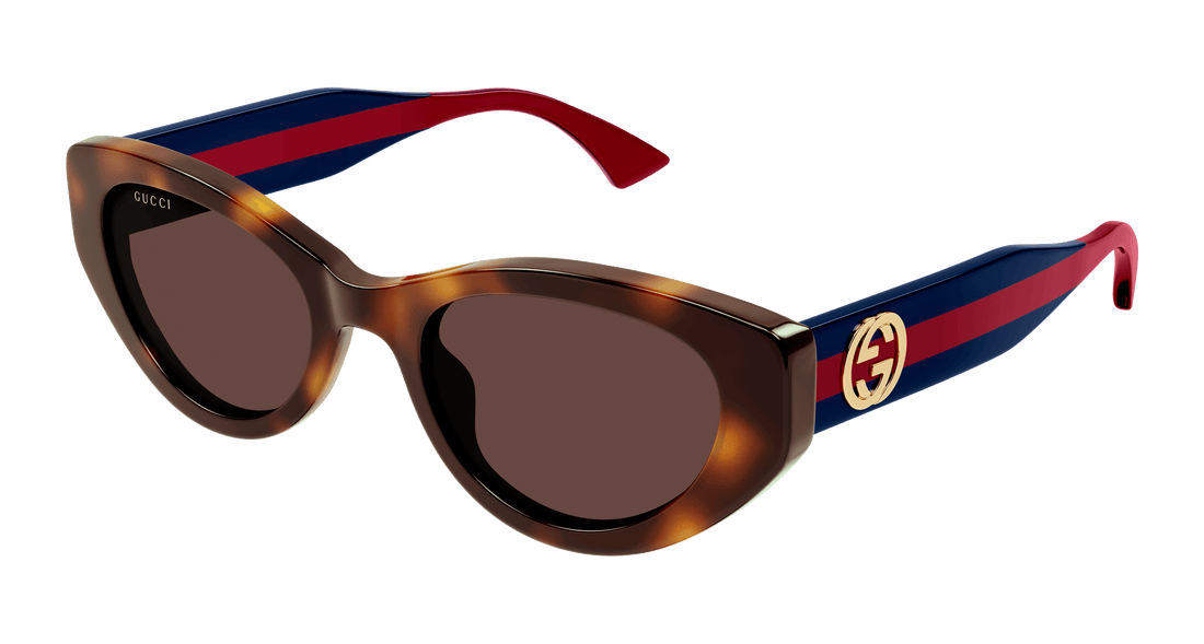 Sunglasses gucci gg1862s 002 havana cat eye femenino size 52mm - Main view