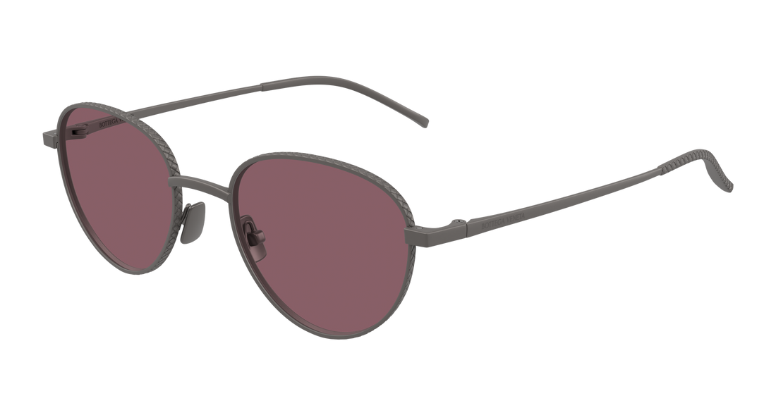 Óculos de sol bottega veneta bv1966s 003 plateado round/oval/panthos masculino tamanho 50mm - Vista principal