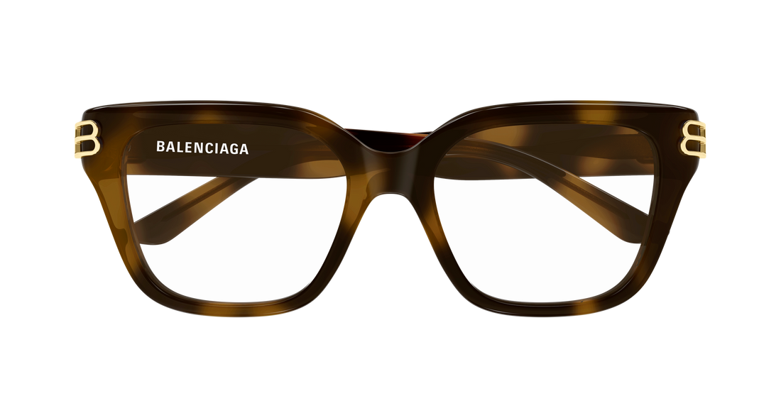 Prescription glasses balenciaga bb0437o 008 havana rectangular / squared femenino size 54mm - Detailed view