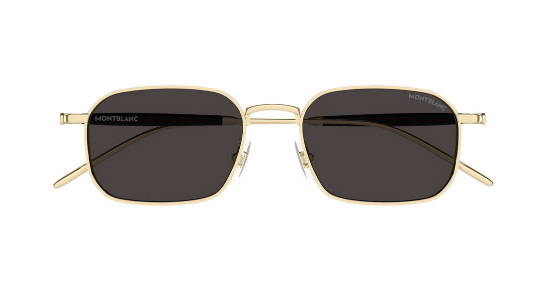 Lunettes de soleil montblanc mb0441s 001 dorado rectangular / squared masculino taille 52mm - Vue détaillée