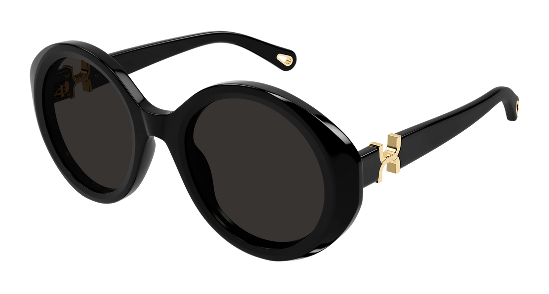 Gafas de sol chloé ch0332s 001 negro round/oval/panthos femenino talla 53mm - Vista principal